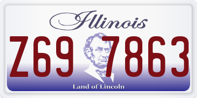IL license plate Z697863