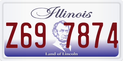 IL license plate Z697874