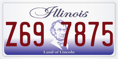 IL license plate Z697875