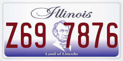 IL license plate Z697876