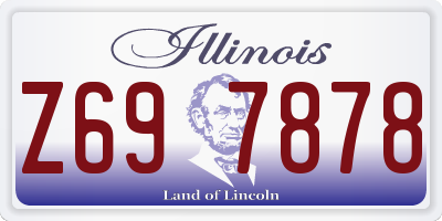 IL license plate Z697878