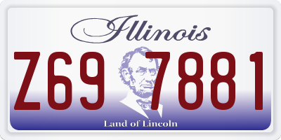 IL license plate Z697881