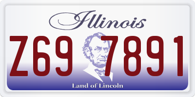 IL license plate Z697891