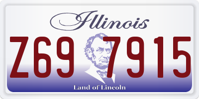 IL license plate Z697915