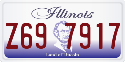 IL license plate Z697917