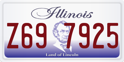 IL license plate Z697925