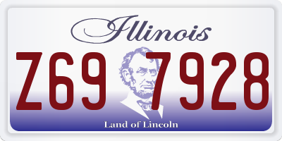 IL license plate Z697928