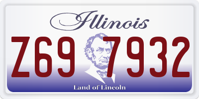 IL license plate Z697932