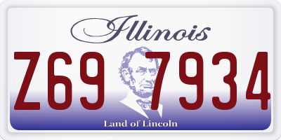 IL license plate Z697934