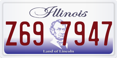 IL license plate Z697947