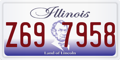IL license plate Z697958