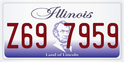 IL license plate Z697959