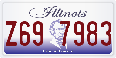 IL license plate Z697983