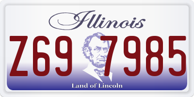 IL license plate Z697985