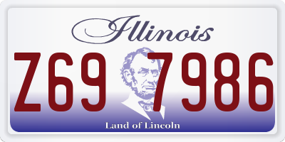 IL license plate Z697986