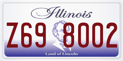 IL license plate Z698002