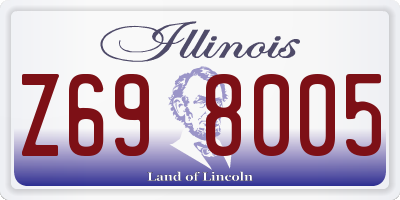 IL license plate Z698005