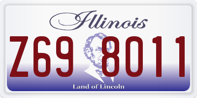 IL license plate Z698011