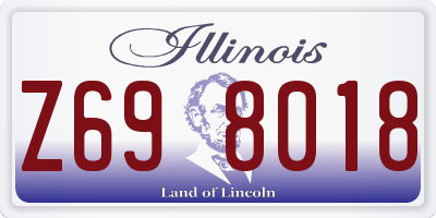 IL license plate Z698018