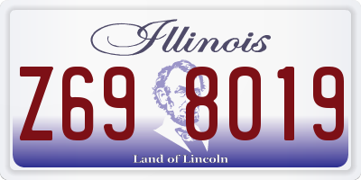 IL license plate Z698019