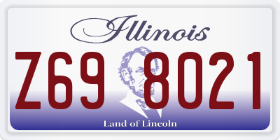 IL license plate Z698021