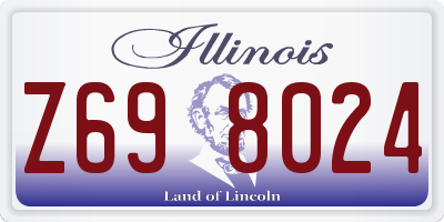 IL license plate Z698024