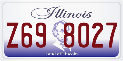 IL license plate Z698027