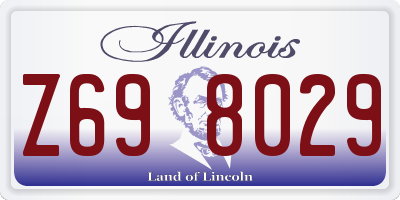 IL license plate Z698029