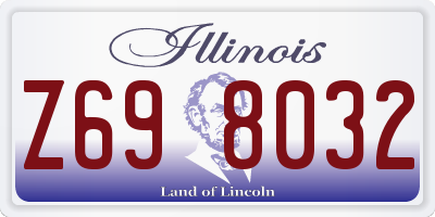 IL license plate Z698032