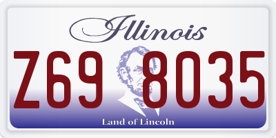 IL license plate Z698035