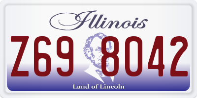 IL license plate Z698042