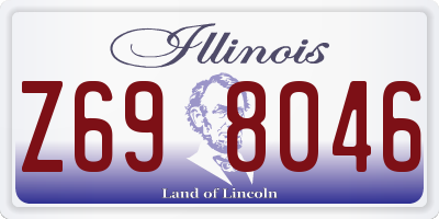 IL license plate Z698046