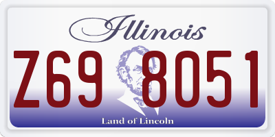 IL license plate Z698051