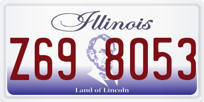 IL license plate Z698053