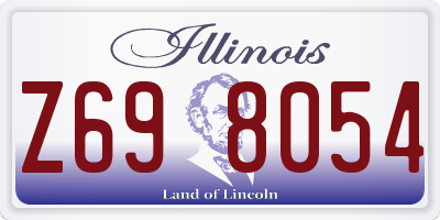 IL license plate Z698054