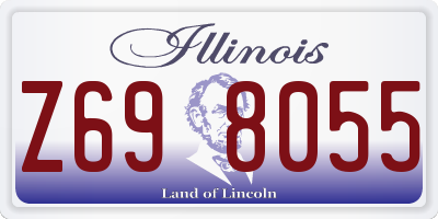 IL license plate Z698055