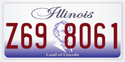 IL license plate Z698061