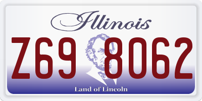 IL license plate Z698062