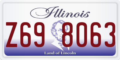 IL license plate Z698063