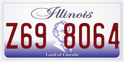IL license plate Z698064