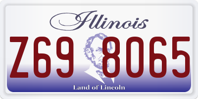 IL license plate Z698065