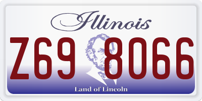 IL license plate Z698066