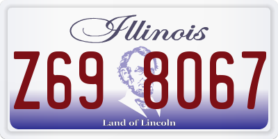 IL license plate Z698067