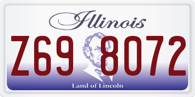 IL license plate Z698072