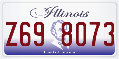 IL license plate Z698073