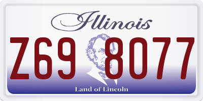 IL license plate Z698077