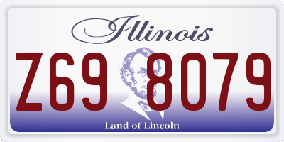 IL license plate Z698079