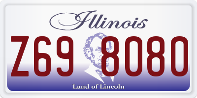 IL license plate Z698080