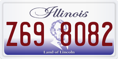 IL license plate Z698082