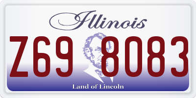 IL license plate Z698083